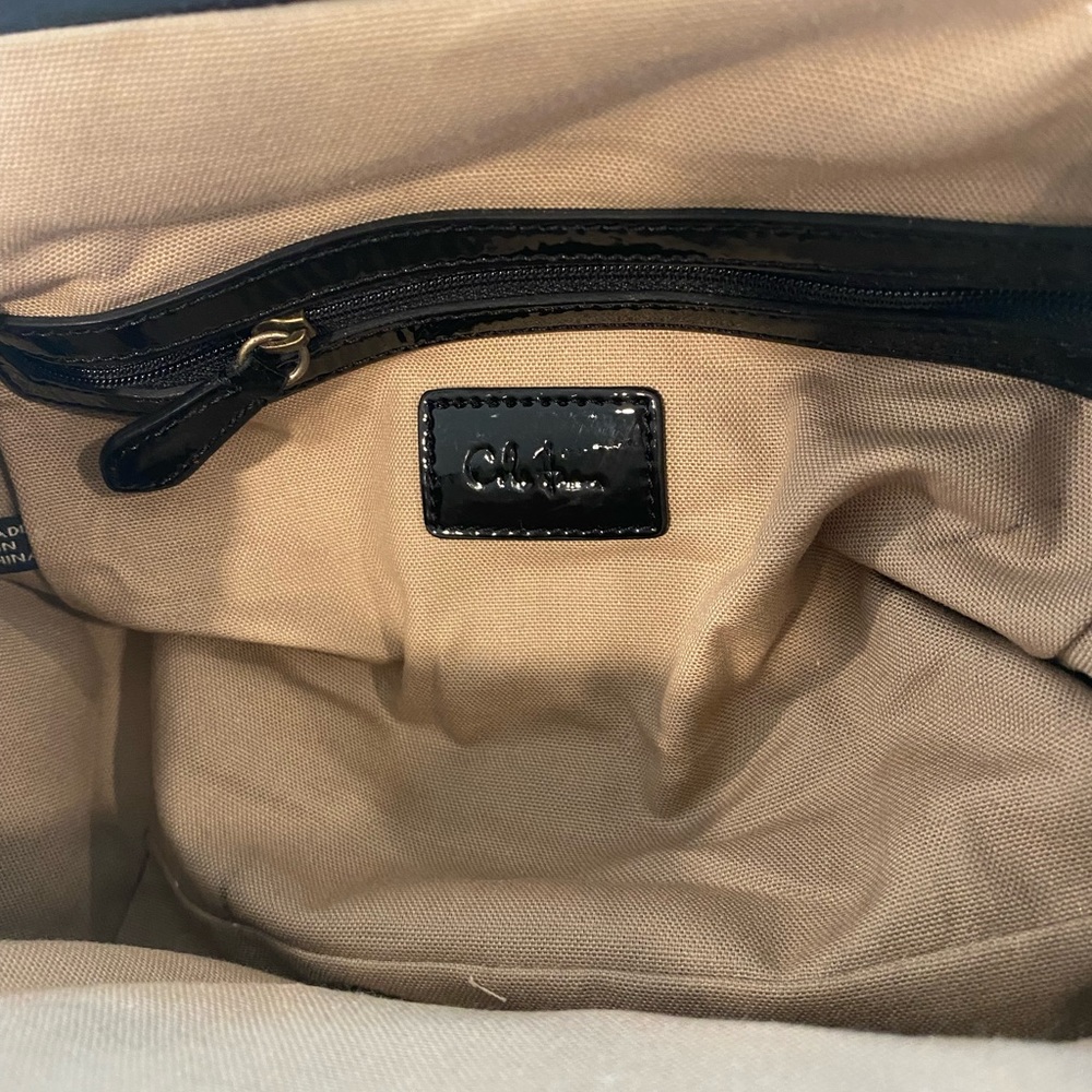 Cole Haan Black Patent Leather Handle Purse - Picture 4 of 13